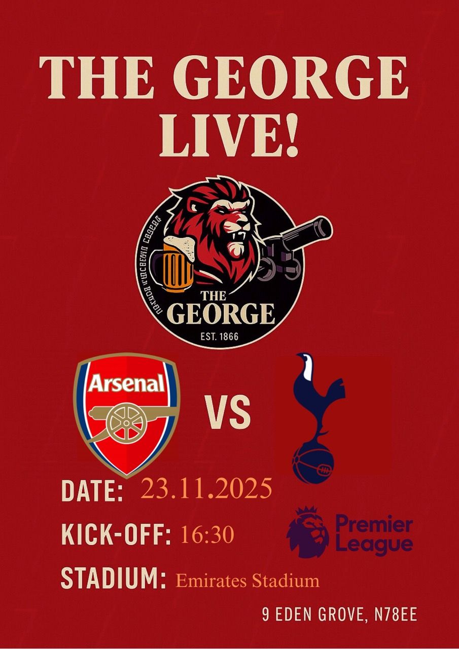 Arsenal v Tottenham (North London Derby) Screening